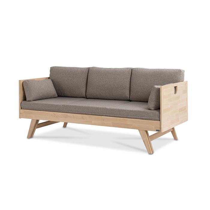 Notte puusohva + patjasarja (nukkumapituus 200 cm)