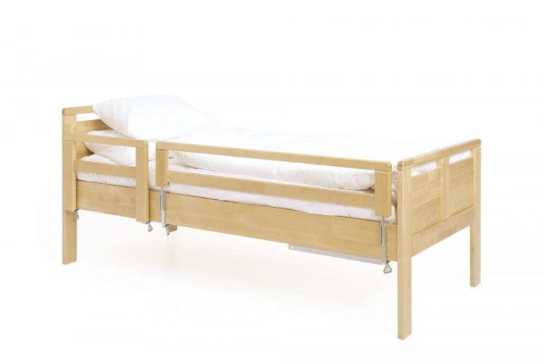 Seniori sänky 80/90 x 200 paketti sisältää turvalaidan ja nousutuen