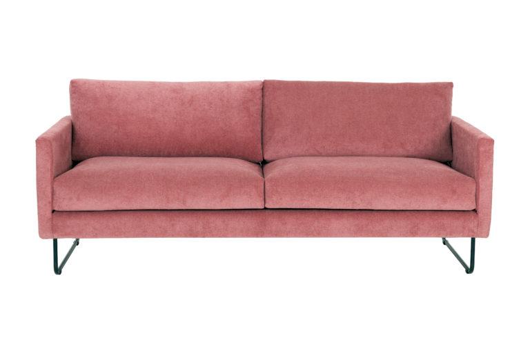 Slim 3,5 sohva (190) metalli kaarijalalla alkaen kankaalla