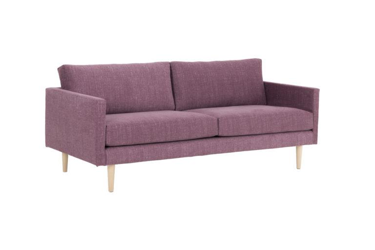 Slim 3,5 sohva (190) nro 4 jalalla, alkaen kankaalla