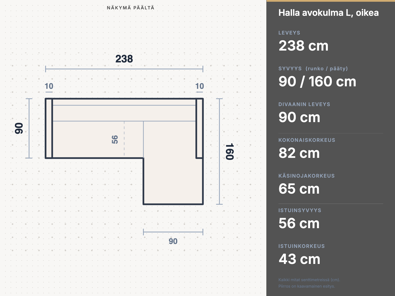 Halla avokulma L, Kätisyys oikea puoli Mito 180 - Image 4